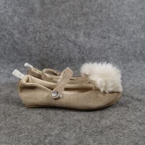 Gap Shoes Baby Toddler 7 Mary Jane Flats Dress Pom Pom Formal Fashion Leather